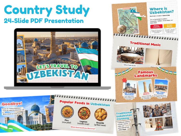 Uzbekistan Country Study | 24-Slide Geography & Culture Presentation