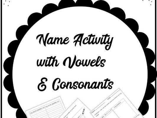 Name Activity with "Vowels and Consonants"