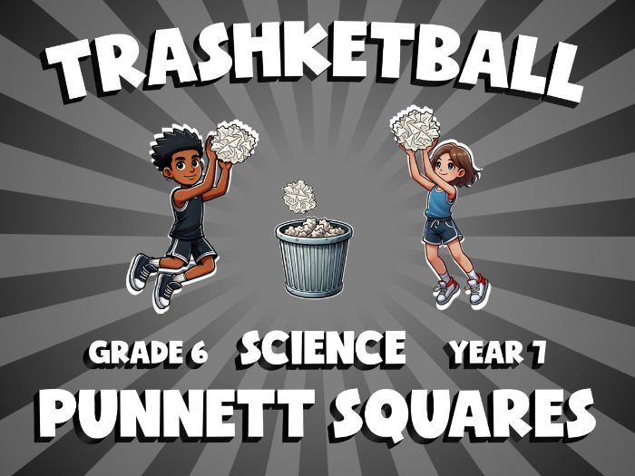 Punnett Squares TRASHKETBALL Science Game | No-Prep Year 7 Review Activity