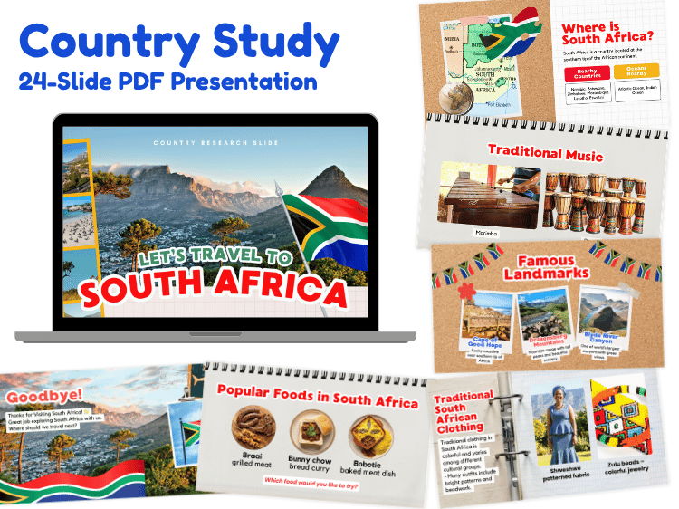 South Africa Country Study | 24-Slide Geography & Culture Presentation