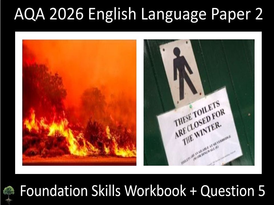 Enhanced AQA 2026 English Language Paper 2 Foundation Skills Workbook + Question 5