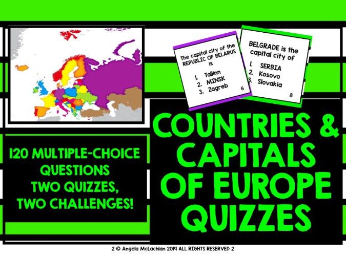 GEOGRAPHY QUIZ: EUROPE Nations Money Metropolitan areas photograph about State Capitals Quiz Printable Multiple Choice known as GEOGRAPHY QUIZ: EUROPE Nations Funds Towns