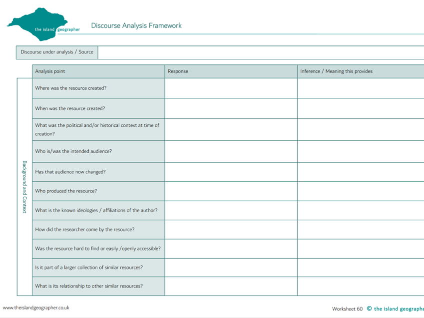 Discourse Analysis Framework