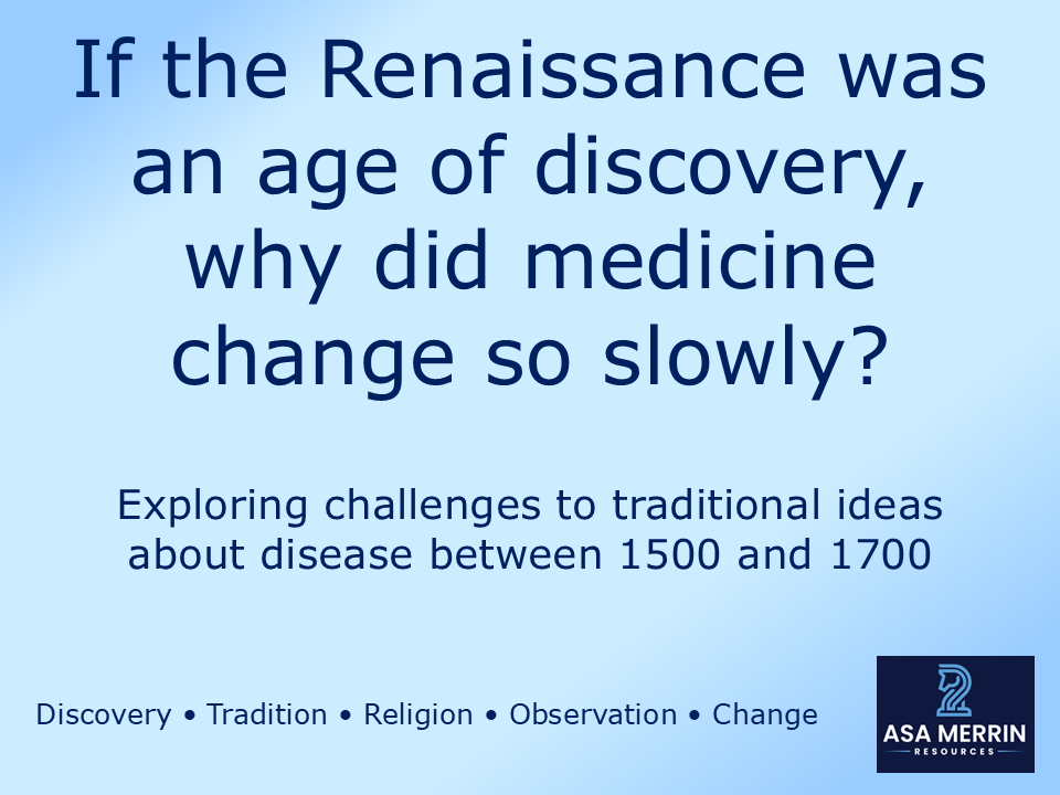GCSE Medicine Through Time – Causes of Disease (Renaissance) – Why Did Medicine Change Slowly?