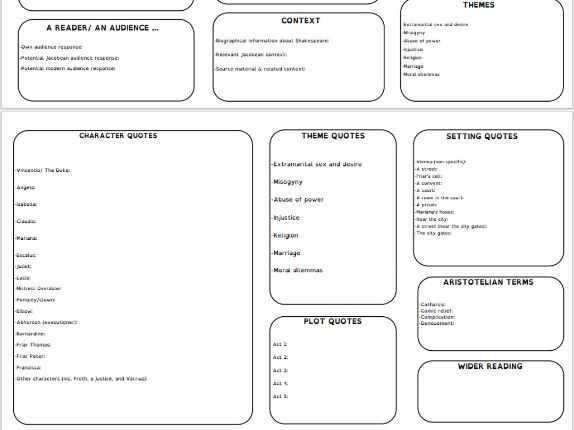 Measure for Measure Sheet, Dyslexia Font