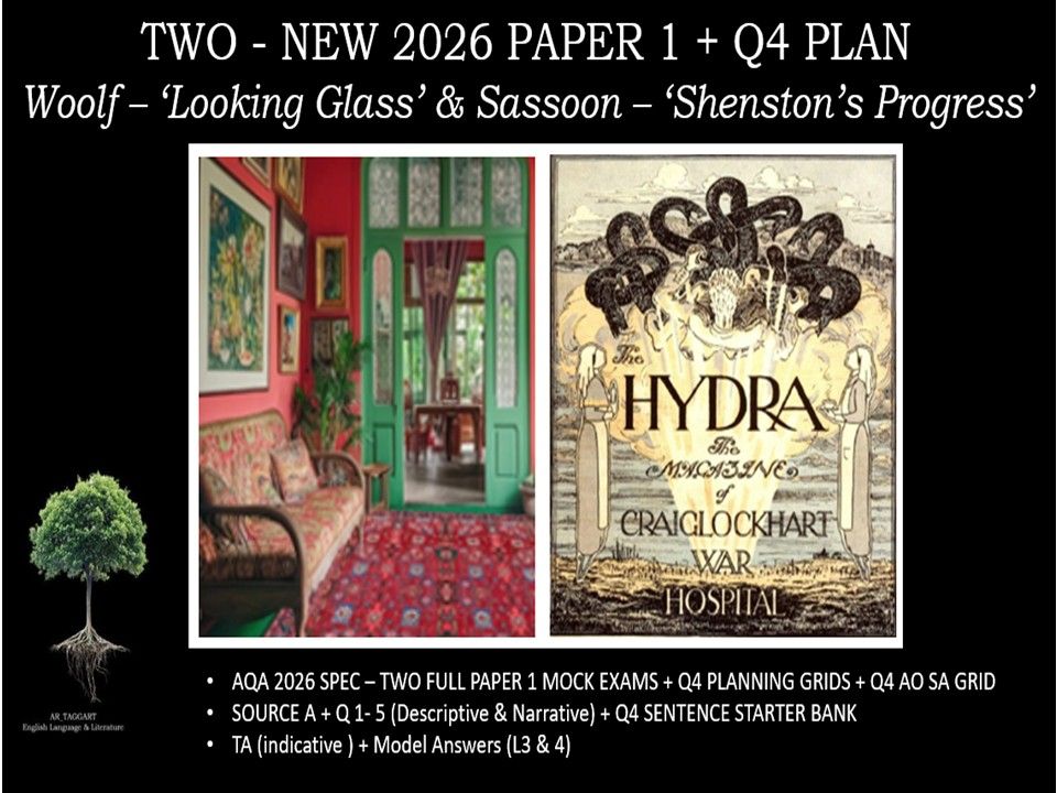 WOOLF & SASSOON  | TWO PAPER 1 | 2026 FULL MOCKS | Q4 PLAN