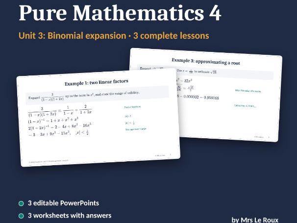 P4 Unit 3: Binomial Expansion (Edexcel IAL)
