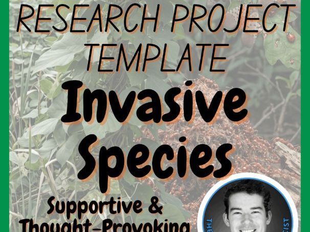 Invasive Species | Biology Research Project Template | Digital + Print + HTML