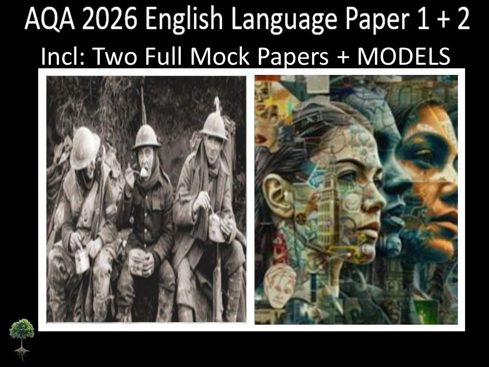 Two AQA 2026 English Language Paper 1 + 2 Mocks | MODELS