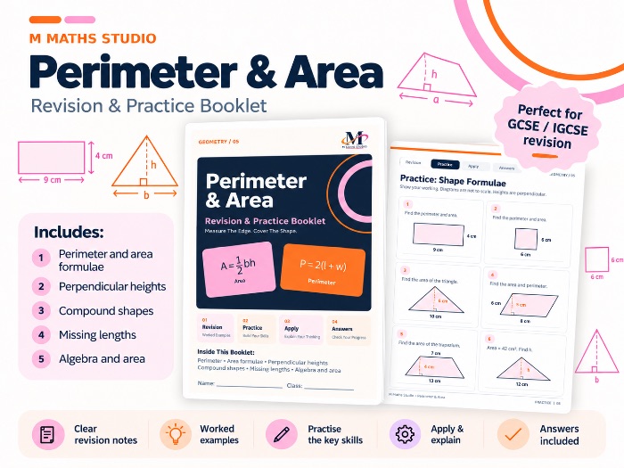 Perimeter and Area | Revision Booklet