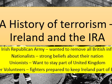 The troubles a terror study of Ireland