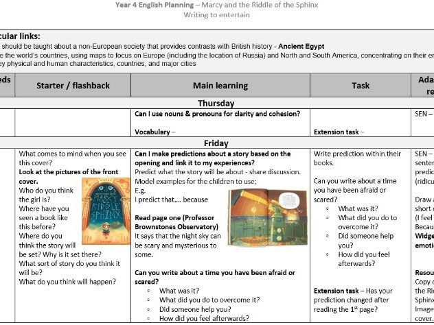 LKS2 Unit - Marcy and the Riddle of the Spinx - FULL