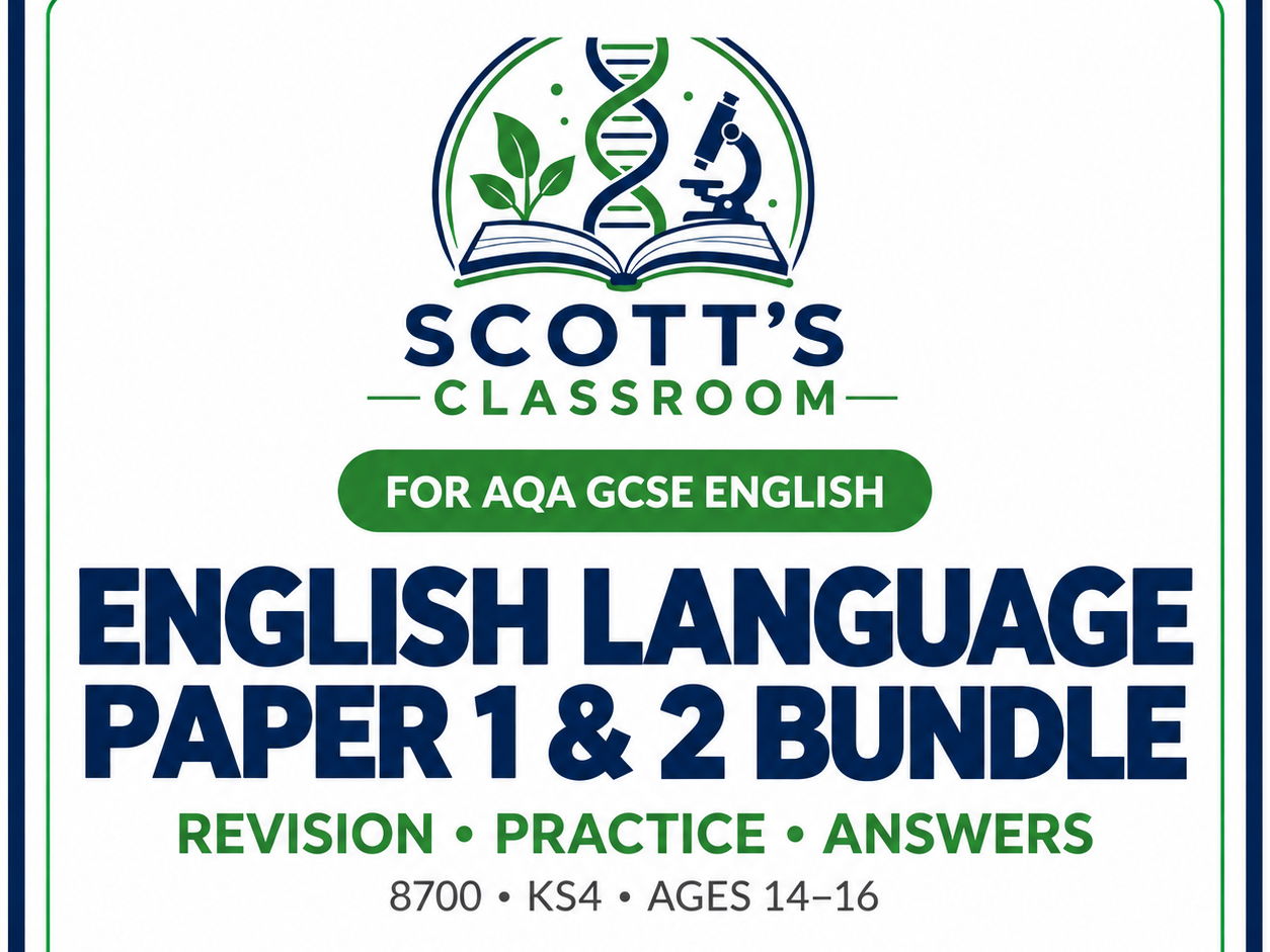 AQA GCSE English Language Paper 1 & 2 Workbooks with Answers