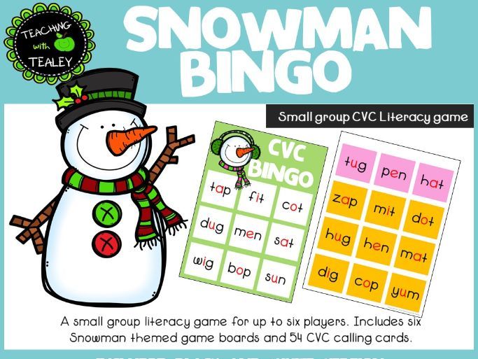 Christmas CVC Bingo