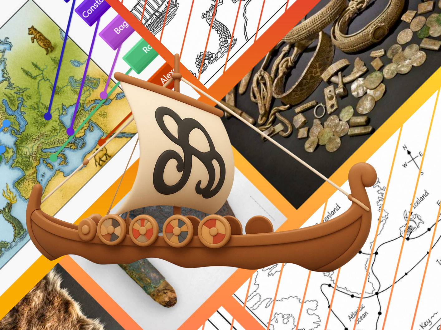 KS2 Vikings - Explorers, Traders and Settlers Resources Bundle