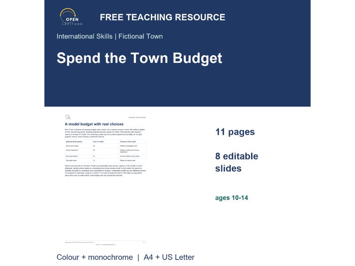 Town Budget Challenge: Choices and Trade-offs