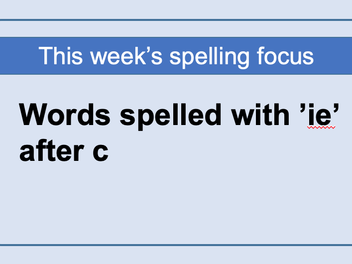 Year 5 Spring 2 Spelling Lessons