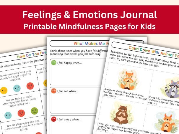 My Feelings Journal – Mindfulness & Emotional Awareness Activities for Early Years