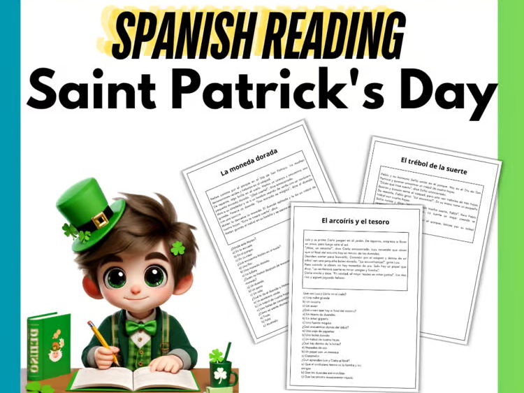 Spanish Reading Comprehension Passages | Saint Patrick’s Day Worksheets