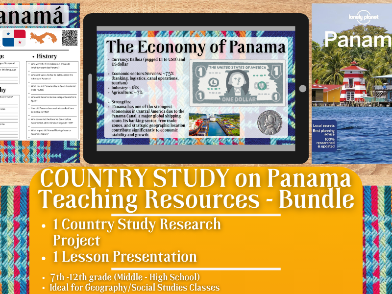 Country Study Teaching Resources - Panama - Social Studies + Geography - Bundle