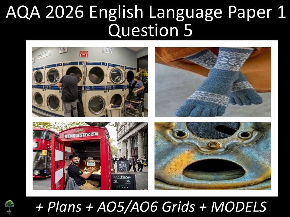 Four Question 5 - AQA 2026 GCSE English Language Paper 1 | Plans, AO Grids, Models