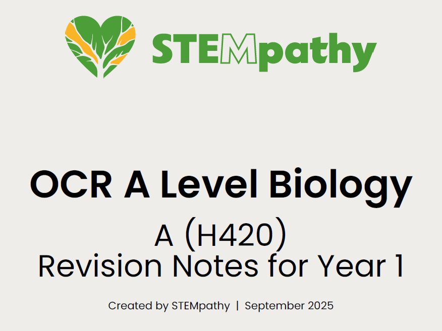 OCR (A) AS Bio Revision Notes