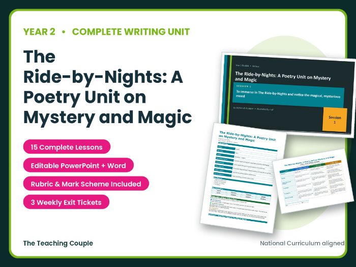 The Ride-by-Nights: A Poetry Unit on Mystery and Magic | Year 2 English Unit