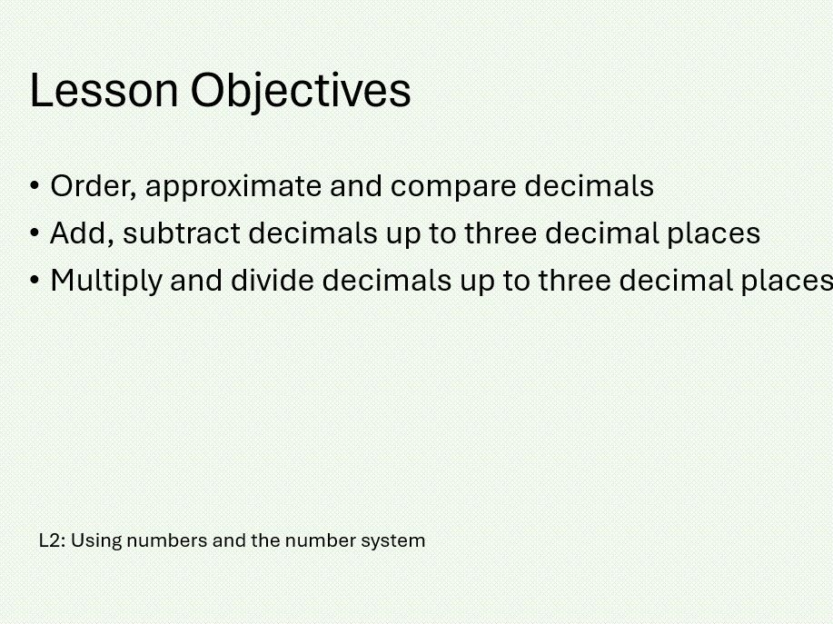Basic calculations with decimals Maths Functional Skills L2 GCSE Full Lesson