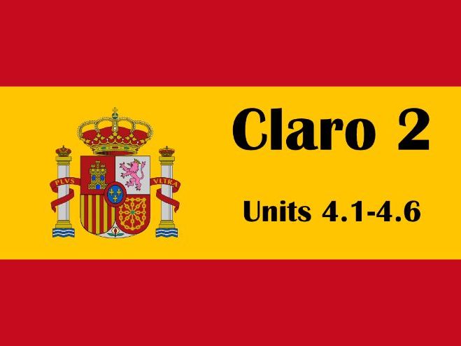 Claro 2 unit 4 – Adict@s a la moda (10 Lessons) [updated July '25]
