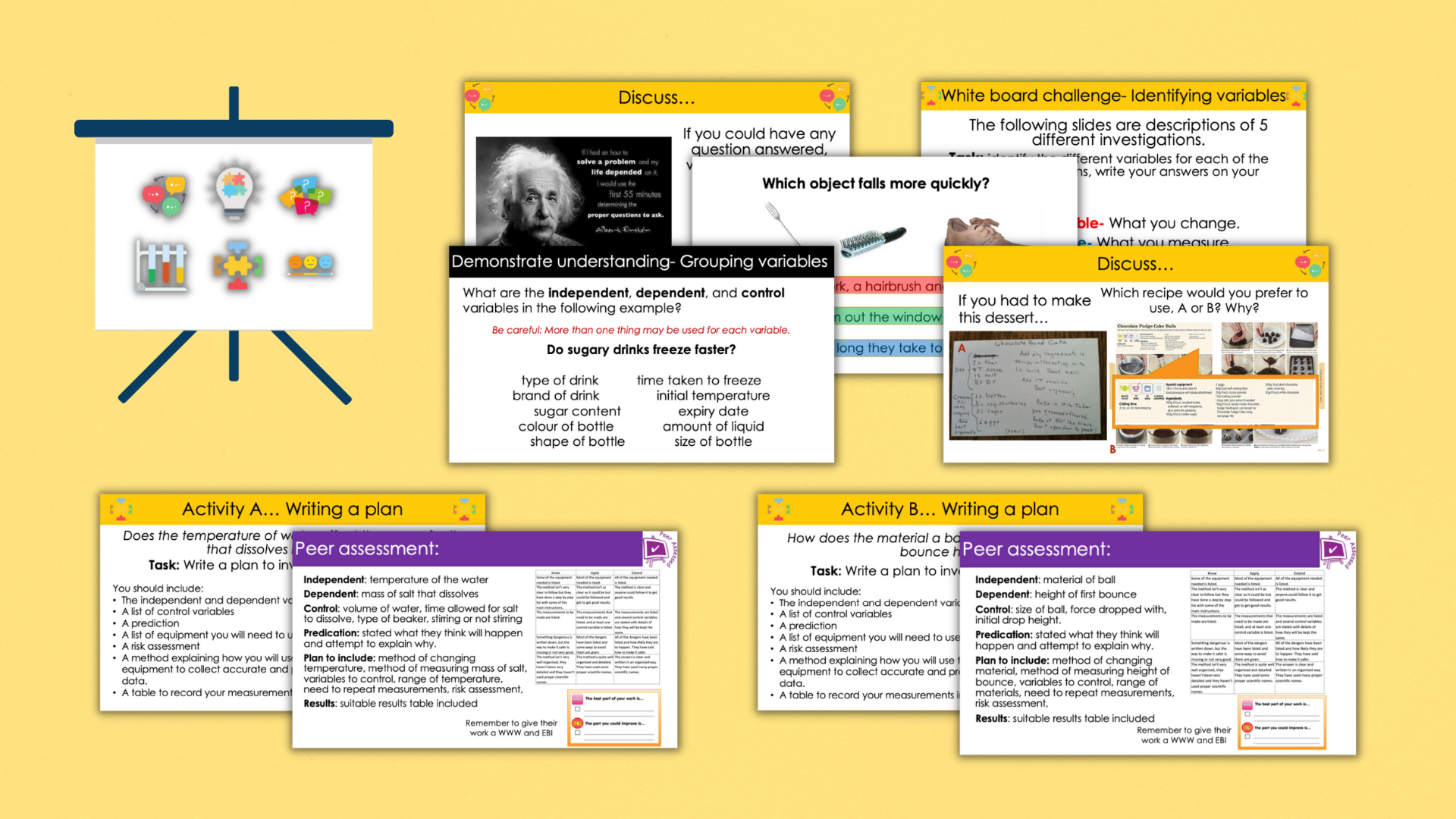 Introducing variables and planning Teaching Resources