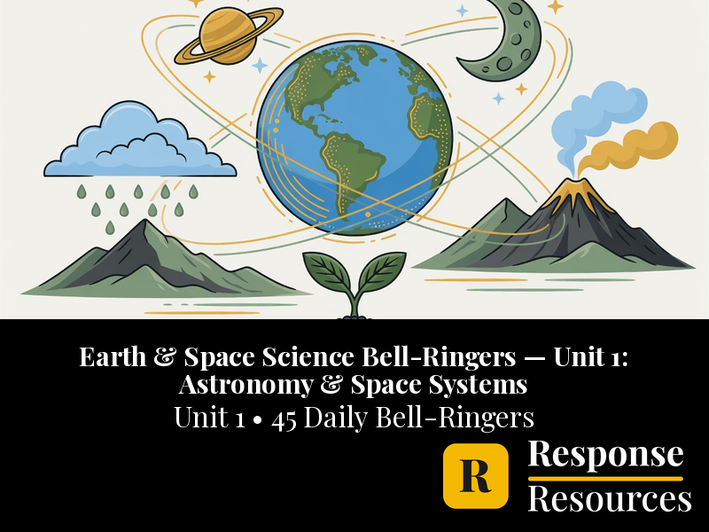 Earth & Space Science Bell Ringers Unit 1 - 45 Warm-Ups (6-8)