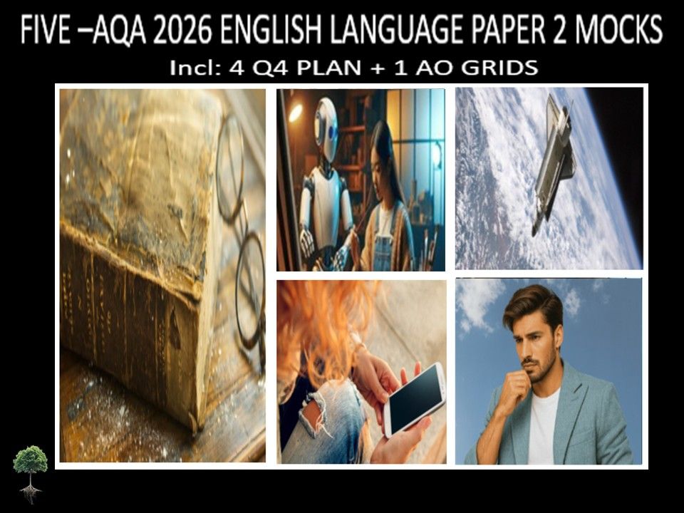 FIVE - AQA PAPER 2 | 2026 FULL MOCKS | Q4 PLAN  | AO GRIDS