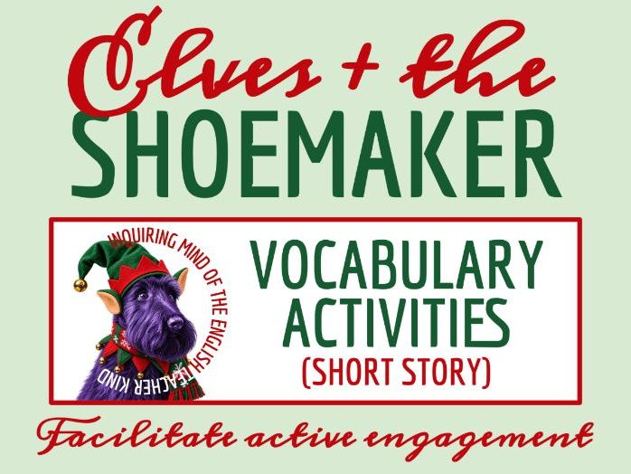 "The Elves and the Shoemaker" Vocabulary Activities (Grimm's Fairy Tale)