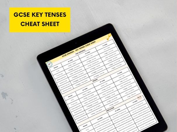 GCSE Spanish Key Tenses Cheat Sheet