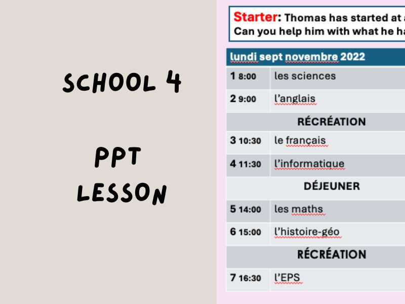 School 4 | PowerPoint Lesson