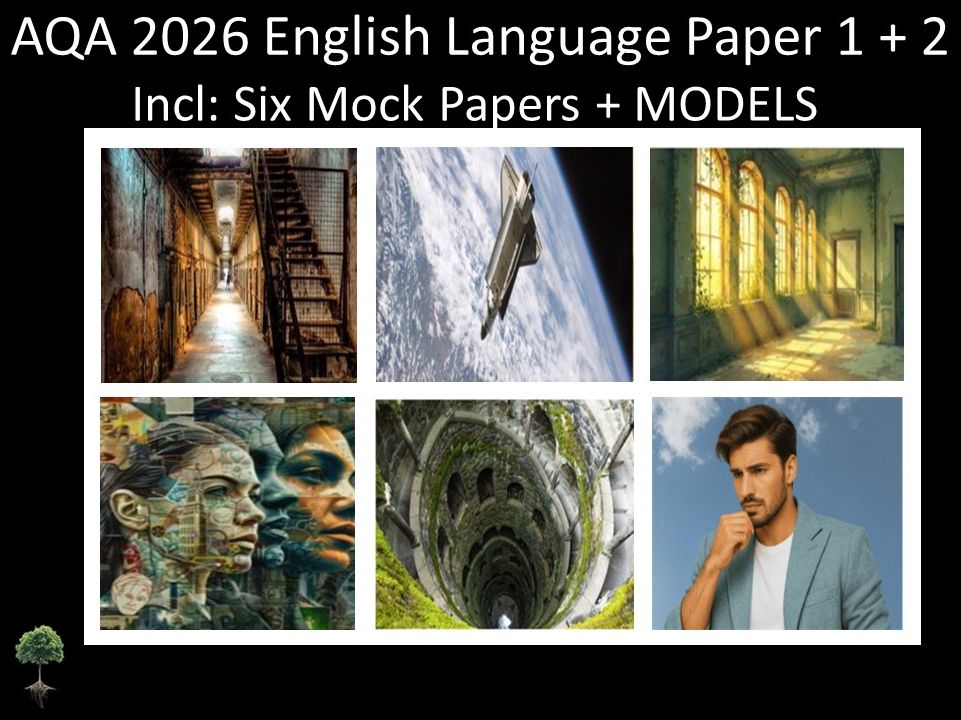Six AQA 2026 English Language Paper 1 + 2 Mocks | MODELS