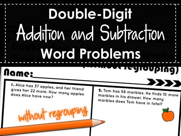 Two-Digit Addition & Subtraction Word Problems without Regrouping | KS1 & Lower KS2 Maths