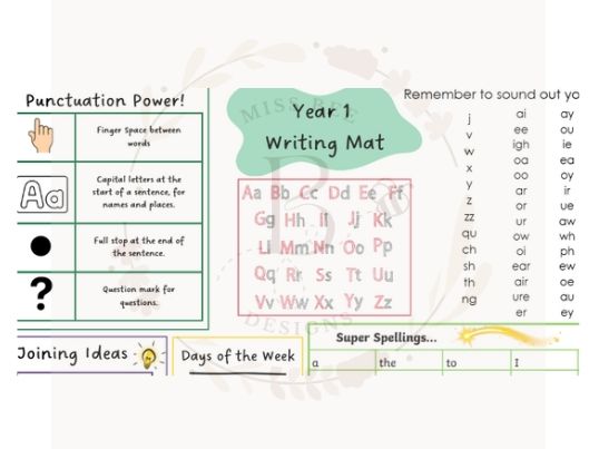 Year 1 Writing Mat