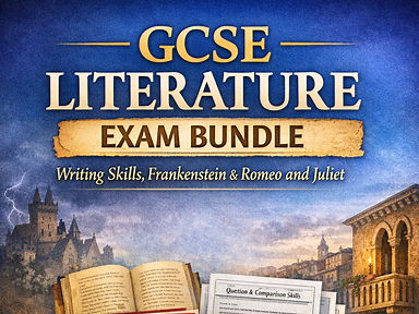 GCSE English Literature Exam Skills Mega Bundle – Writing Mastery, Paper 1 Extracts, Frankenstein & Romeo and Juliet