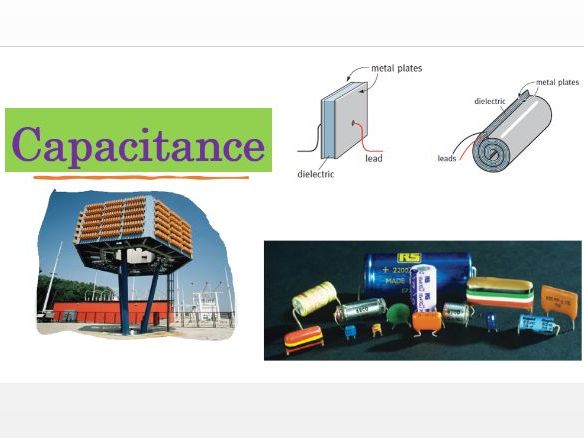GCSE A'LEVEL  CAPACITANCE Ppt