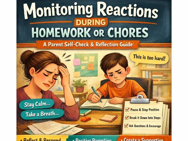 Monitoring Reactions During Homework or Chores – A Parent Self-Check