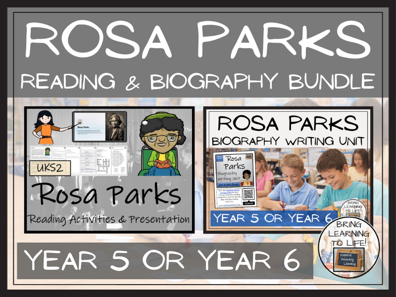 Rosa Parks Reading Comprehension and Biography Bundle | UKS2