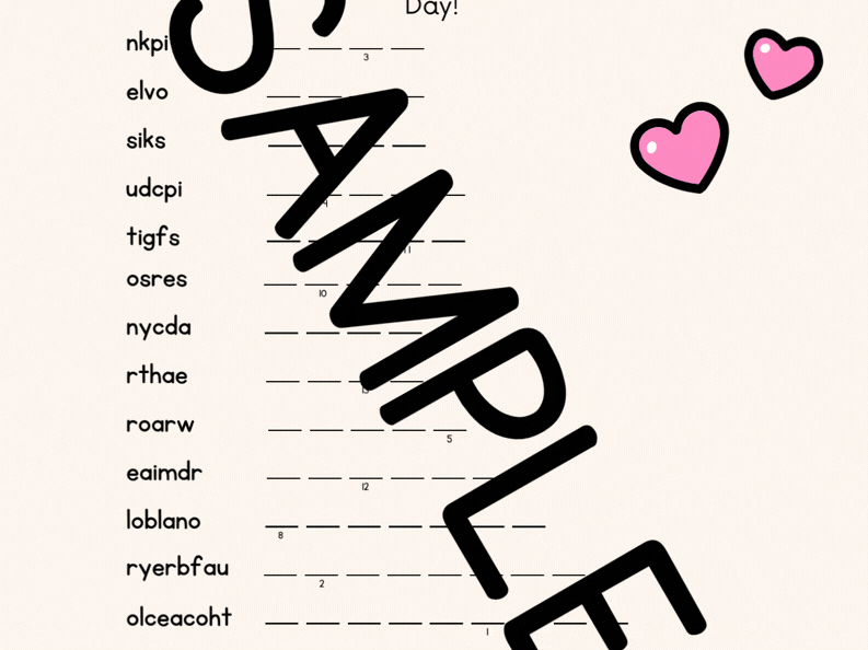 Valentine's Day activities