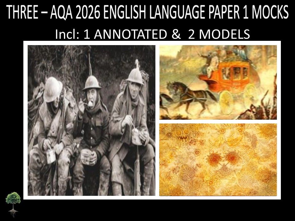 THREE - AQA PAPER 1 | 2026 FULL MOCKS | ANNOTATED | MODELS