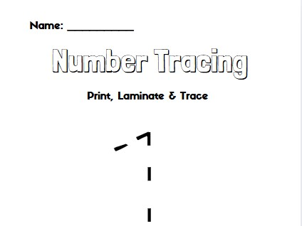 Number Tracing Shape and Line Tracing for Early Learners