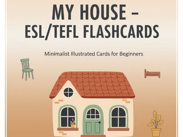 My House - Basic Flashcards for ESL/TEFL Learners