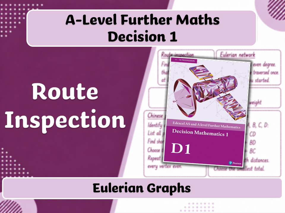 A-Level Further Maths | Decision 1 | Eulerian Graphs