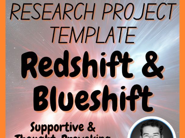 Redshift & Blueshift | Space Science Research Project Template | Digital + Print