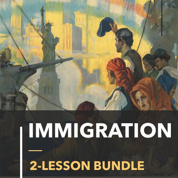 Immigration Lesson Plan Bundle | Ellis Island, Nativism & U.S. History | 2 US History Lesson Plans: Slides, Guided Notes, Quizzes, Keys Included