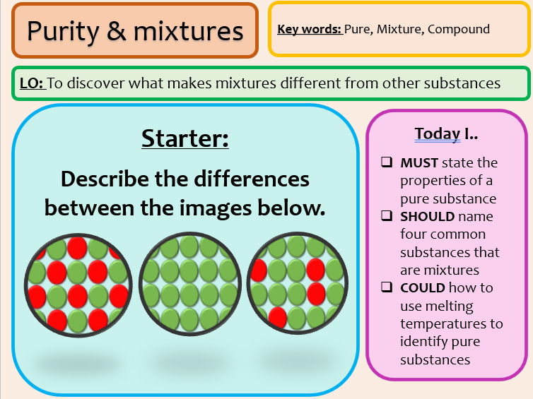KS3 Purity & mixtures